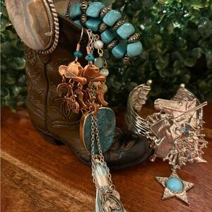 Rodeo Cowgirl jewelry jar 🩵